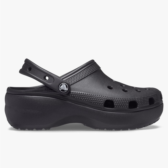 Women’s Black Classic Platform Crocs - Picture 3 of 4